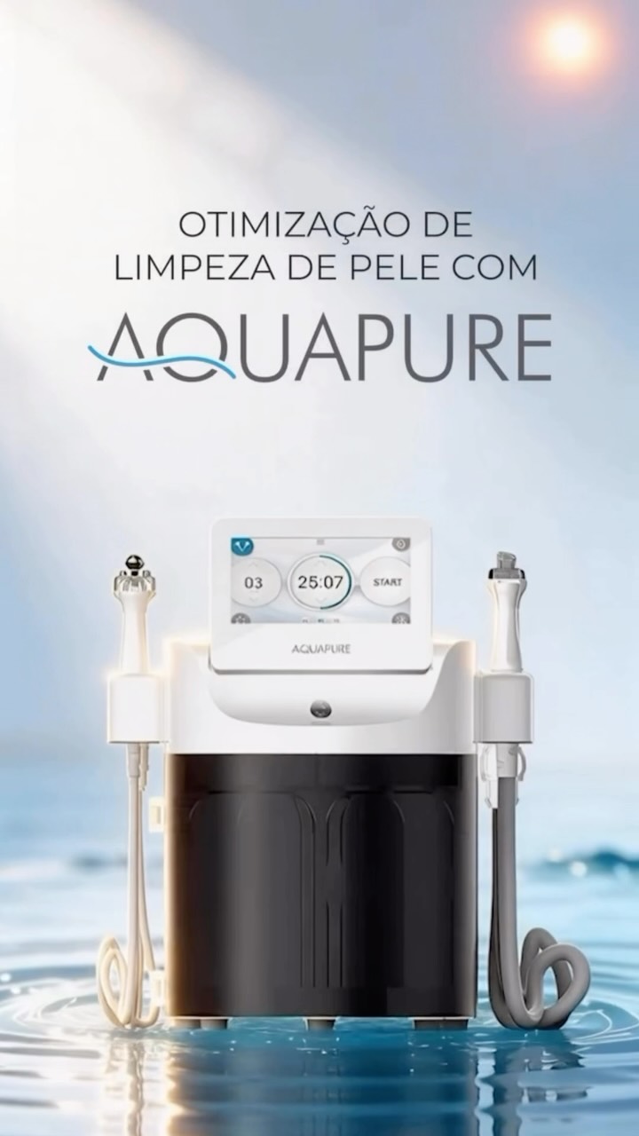 Equipamento Aqua Pure utilizado na limpeza de pele